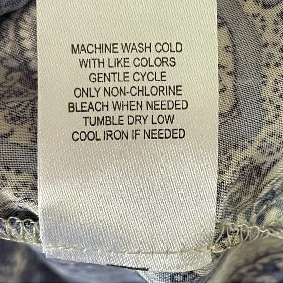 Alchemy Thread Dress XL Blue Print Asymmetric Babydoll Fairycore Fairy Boho - Picture 10 of 10